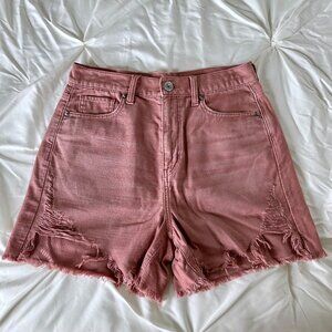 American Eagle Highest Rise Mom Short Mauve